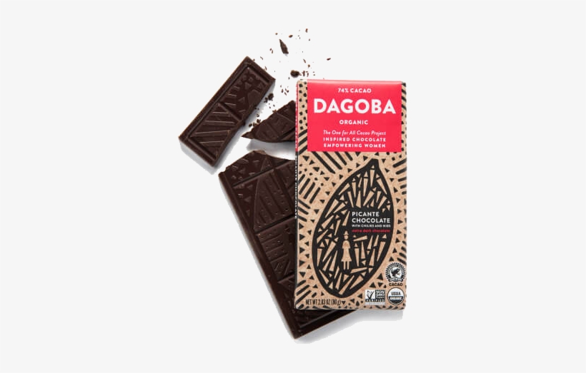 Dagoba Organic Picante Chocolate With Chilies And Nibs - Dagoba Organic Extra Dark Chocolate - 2.83oz, transparent png #1732468