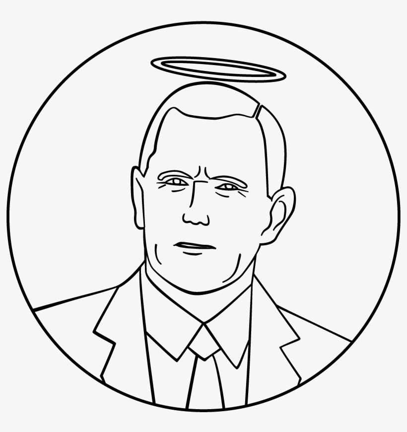 Donald Trump Easy At Getdrawings Com Free - Mike Pence Easy Drawing, transparent png #1733225