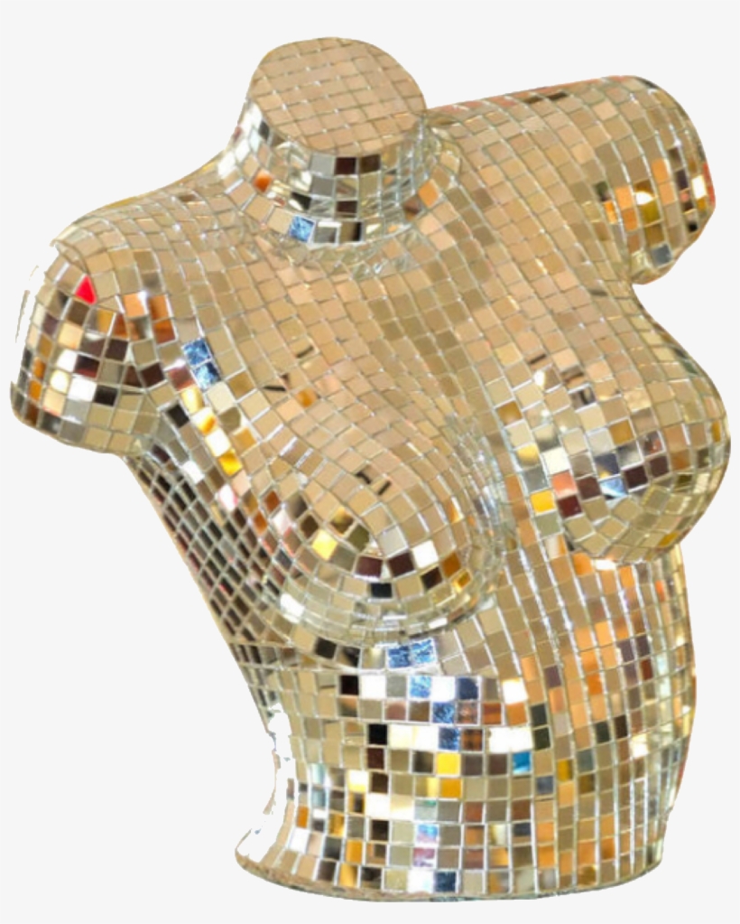 Gold Disco Sculpture Polyvore Moodboard Filler - Sculpture, transparent png #1733617