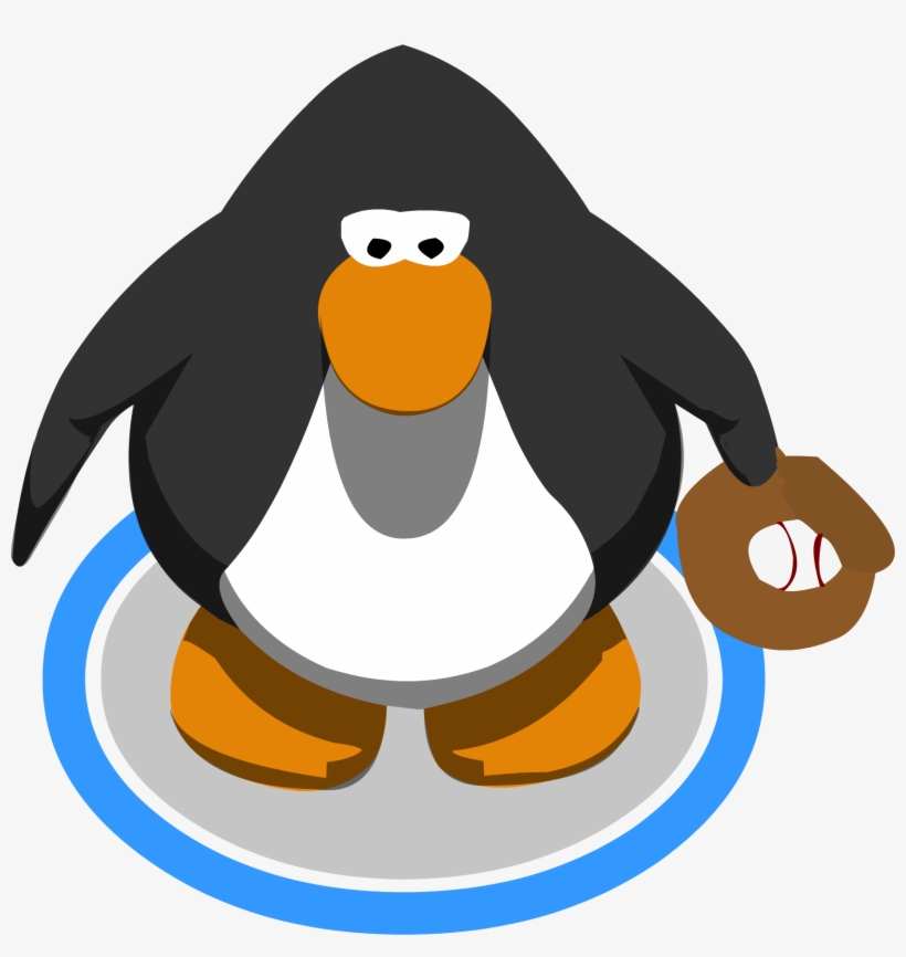 Baseball Glove In-game - Red Penguin Club Penguin, transparent png #1733635
