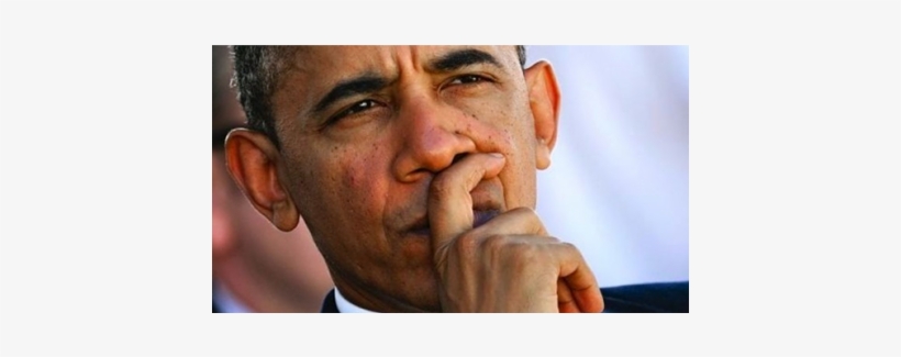 Obama - Pensive Obama, transparent png #1733683