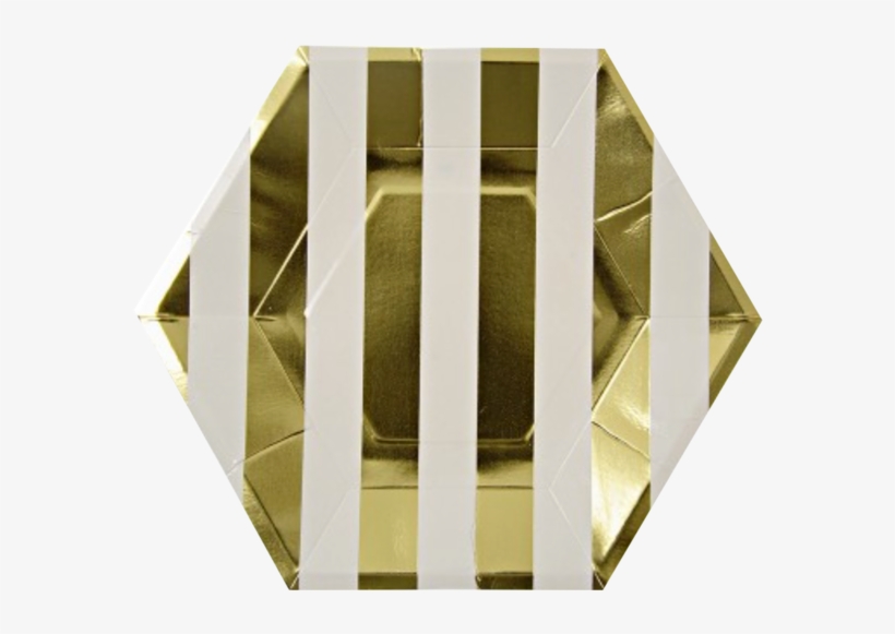 Toot Sweet Gold Foil Party Plates - Gold Plates - Meri Meri - Partyware, transparent png #1733726