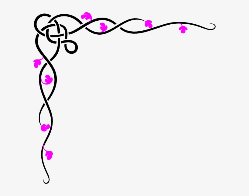 Jpg Transparent Black Clip Art At Clker Com Vector - Designs For Border Lines, transparent png #1733844