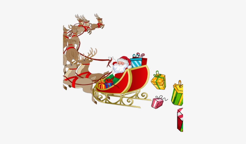 Free Stock Best Photos Of And Graphics Reindeer His - Santa And Sleigh Png, transparent png #1733940