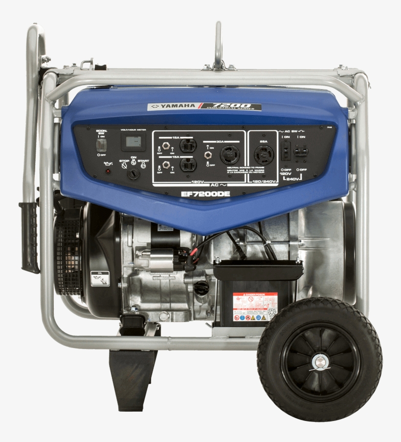 15 Left Ef7200de Right - Yamaha Ef7200de 7200 Watt Portable Industrial Series, transparent png #1734227