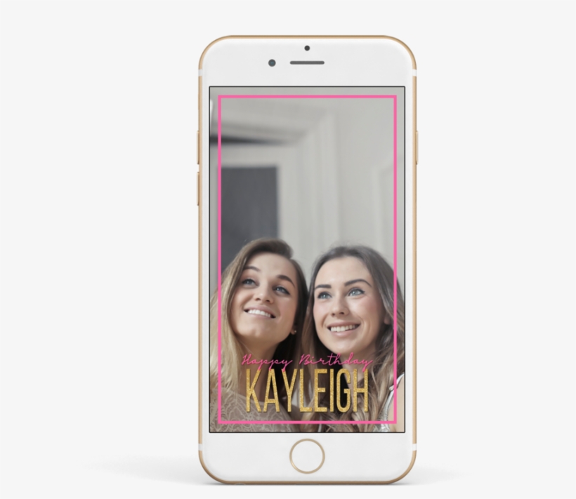 Pink Border Gold Text, transparent png #1734277