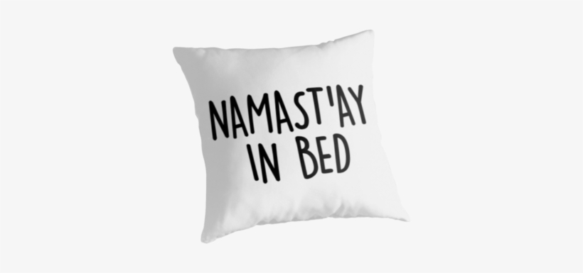 Vector Black And White Library Pillow Transparent Cute - Namastay In Bed Sticker, transparent png #1734777