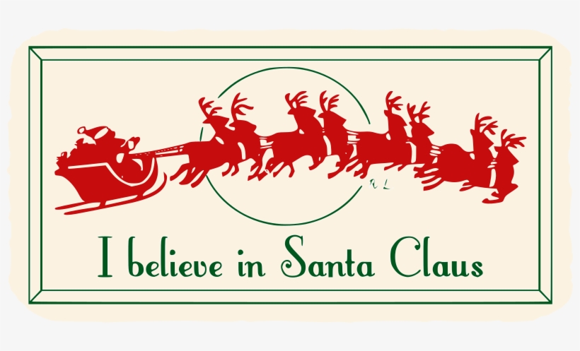 Clipart - Santa's Sleigh - Free Merry Christmas Svg, transparent png #1734881
