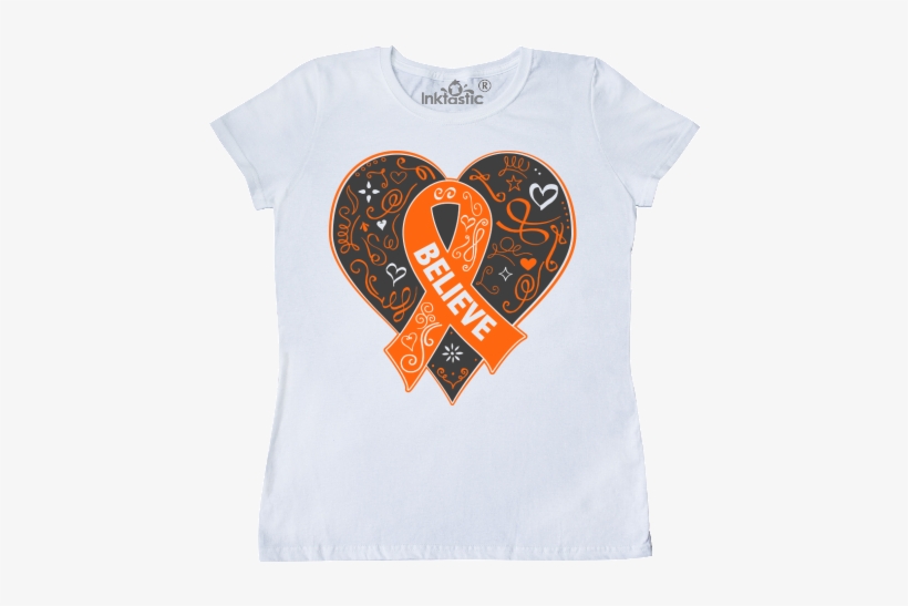 Leukemia Believe Ribbon Heart Women's T-shirt - Cafepress - Breast Cancer Believe Magnets - 2.25" Round, transparent png #1734903