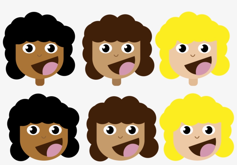 This Free Icons Png Design Of Girls With Curly Hair, transparent png #1734987