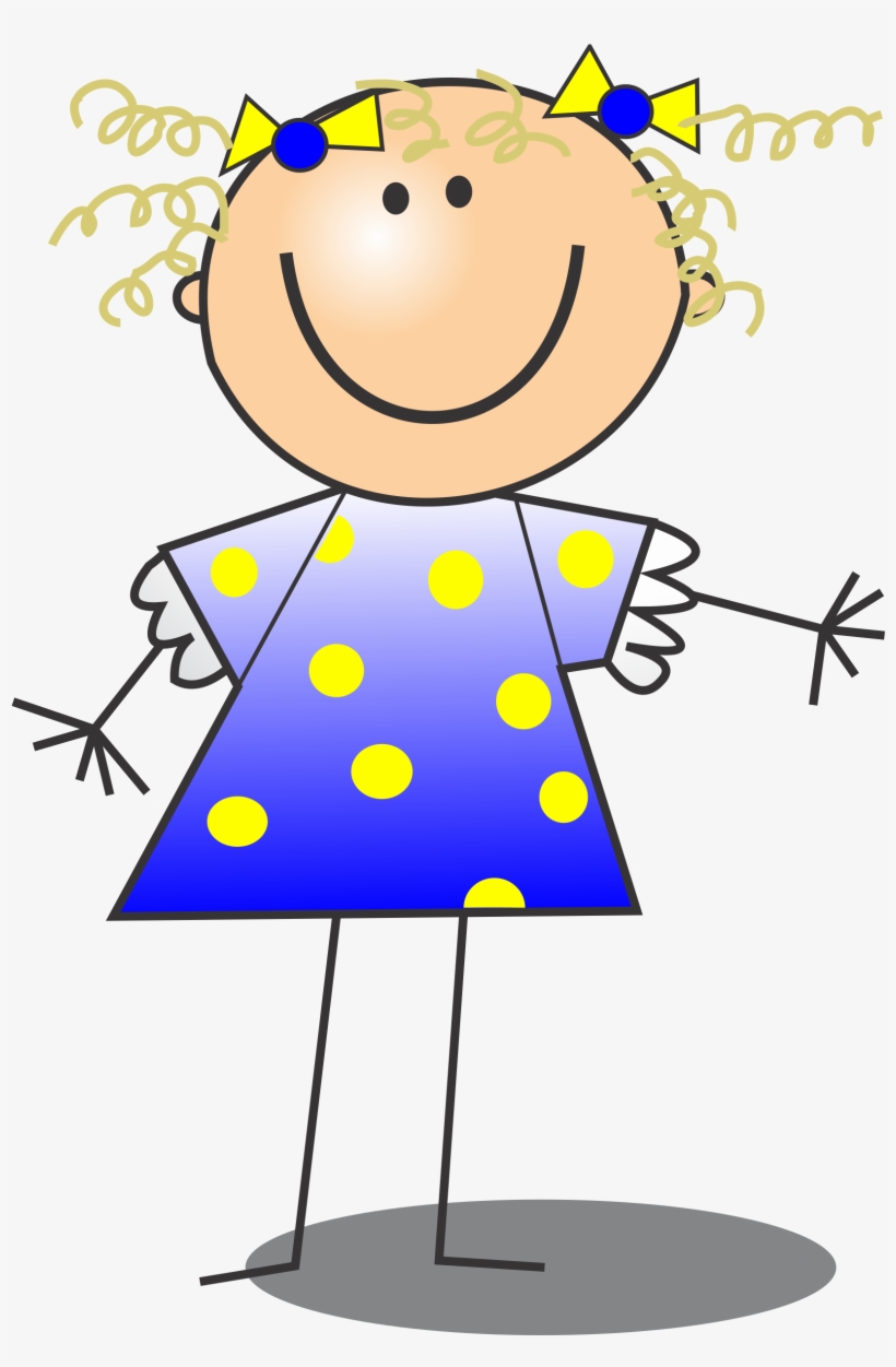 This Free Icons Png Design Of Girl Smiling Stick Figure, transparent png #1735007