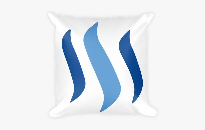Steemit Steem Logo Square Pillow - Steemit Icon, transparent png #1735009