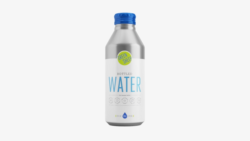Green Sheep Still Bottled Water - Alternative To Plastic Bottles, transparent png #1735081