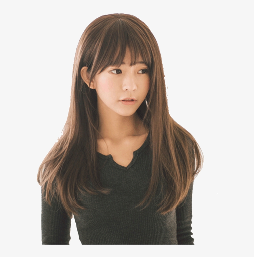 Inaishi Big Scalp Wig Female Long Curly Hair Wig Long - Wig, transparent png #1735342