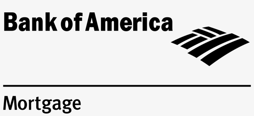 Bank Of America Mortgage Logo Black And White - Bank Of America Logos, transparent png #1735484