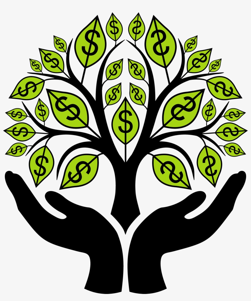 Finance Clipart Financial ~ Frames ~ Illustrations - Money Tree Clip Art, transparent png #1735555