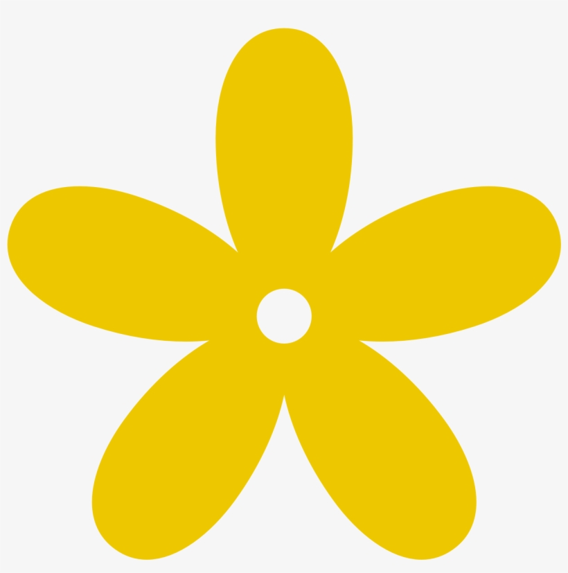 Gold Flower Clipart Png - Pink Flower Clipart, transparent png #1735693