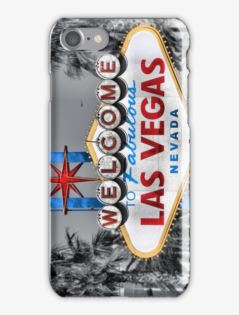 Welcome To Fabulous Las Vegas Iphone 7 Snap Case - Welcome To Las Vegas Sign, transparent png #1736393