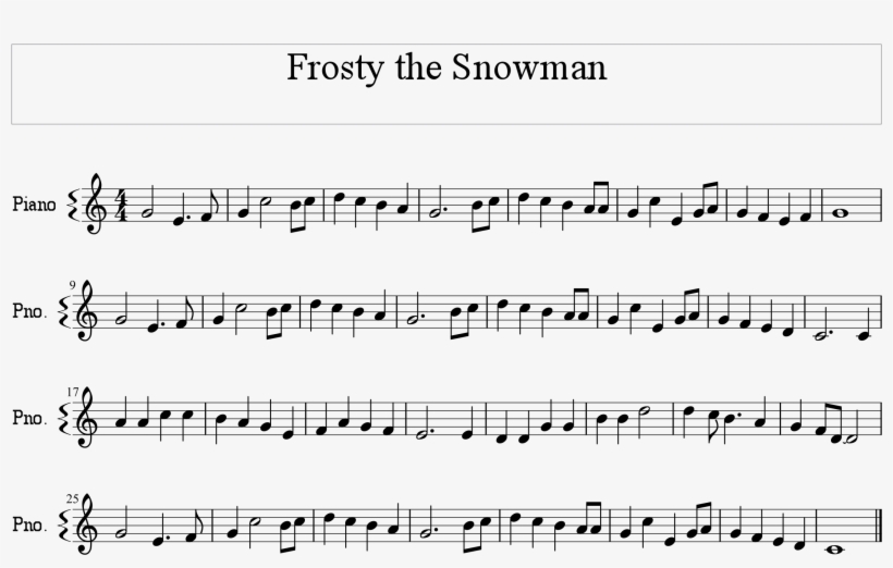Frosty The Snowman Melody Rating - Frosty The Snowman Melody picture about Vintage Christmas Sheet Music Printable,frosty the Snowman identified as Frosty The Snowman Melody Ranking - Frosty The Snowman Melody