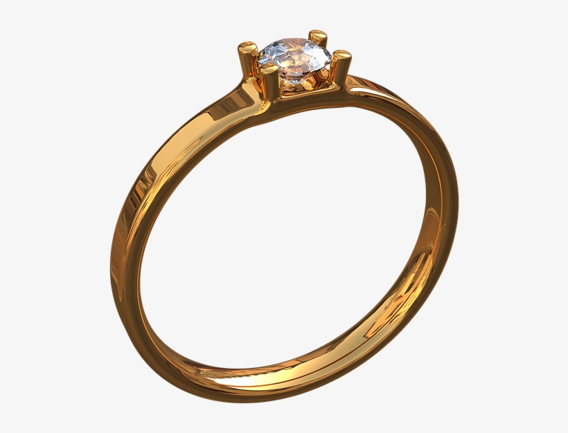 Gold Ring With Eye, Ornament - Ring, transparent png #1736771