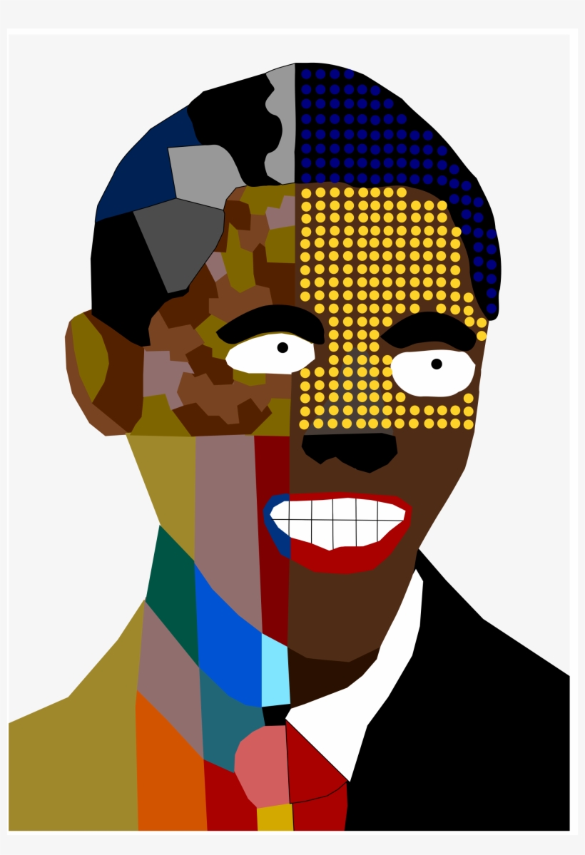 Obama Drawing Version - Plain Art, transparent png #1737161