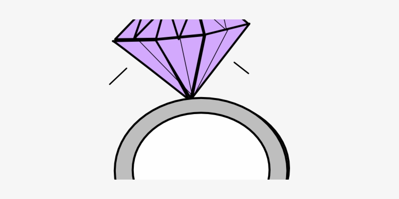 Cartoon Diamond Ring - Diamond Clip Art, transparent png #1737311