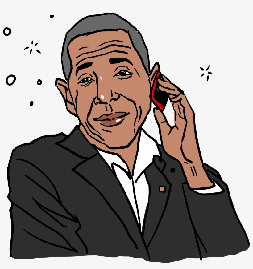 Obama-eleanor Qu - Cartoon, transparent png #1737312