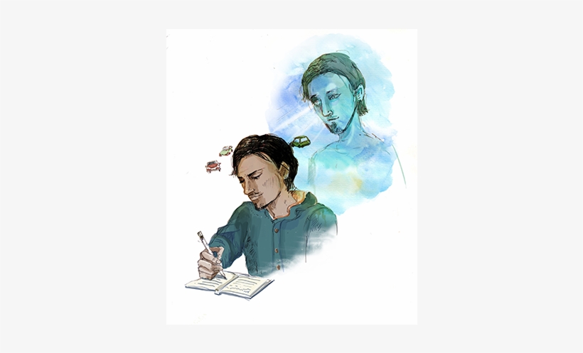 By A Process Of Slowing The Mind, And Writing Down - Illustration, transparent png #1737381