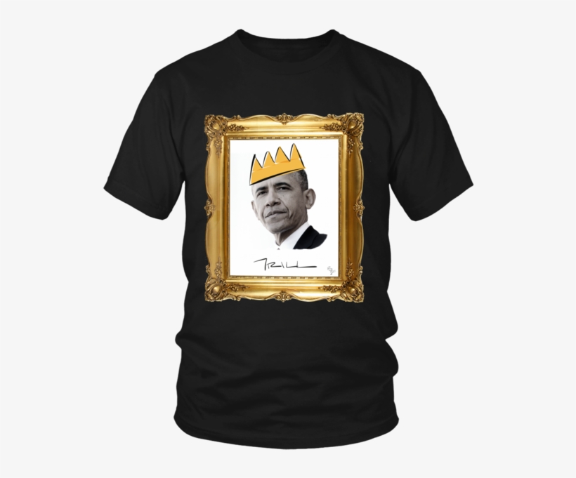 Barack Obama With Crown Unisex T-shirt - Art Of Checkmate By Georges Renaud, transparent png #1737492
