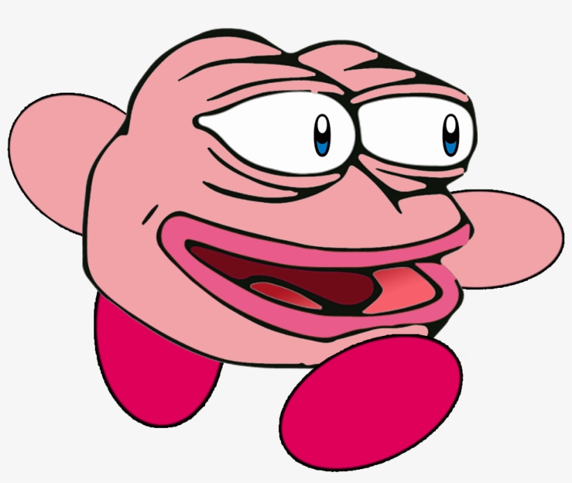 Super Rare Kirby Pepe - Kirby Pepe, transparent png #1737564