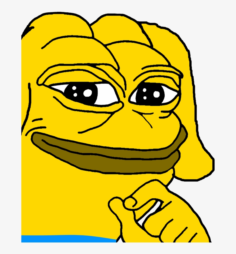 Since Pepe Is Officially A "hate Symbol" Now, I Created - Pepe The Frog Black And White, transparent png #1737717