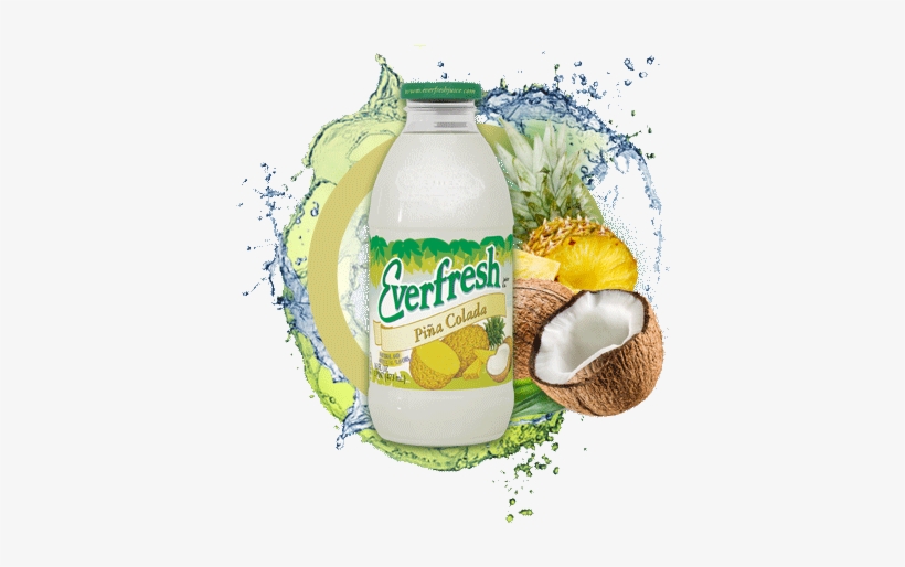 Pina Colada - Everfresh Juice, Peach Watermelon - 16 Fl Oz, transparent png #1737809