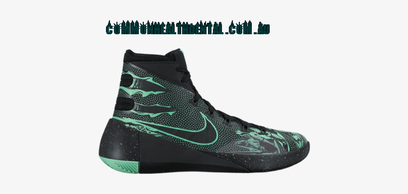 New Style Nike Hyperdunk 2015 Prm - - Nike Hyperdunk 2015 Prm Black/green Mens Basketball, transparent png #1738444
