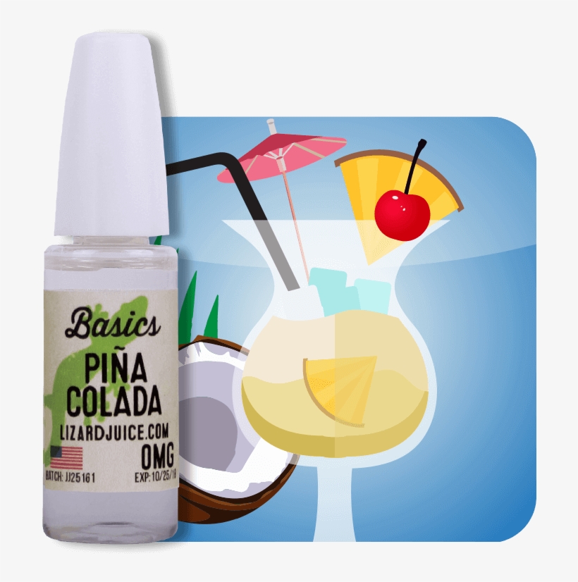 Pina Colada E-liquid From Lizard Juice 15ml Needle - Piña Colada, transparent png #1738654