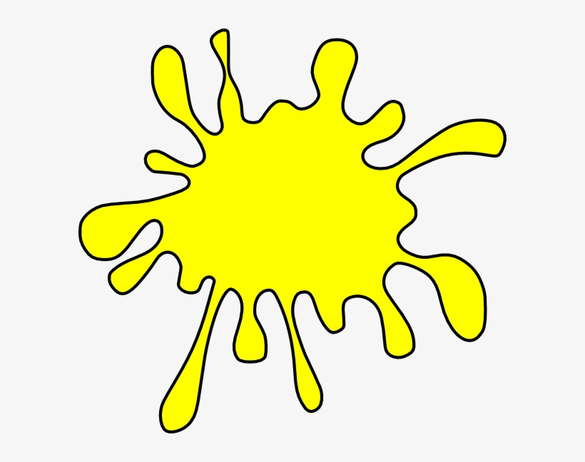 Clipart Freeuse Download Splatter - Yellow Clipart, transparent png #1738737