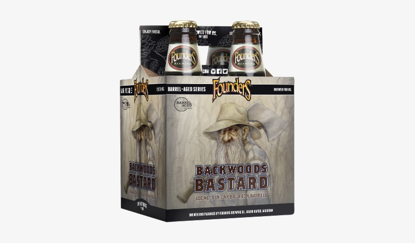 Backwoods Bastard 4pk - Founders Backwoods, transparent png #1738744