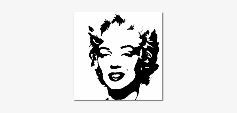 Marilyn Monroe Pop Art - Marilyn Monroe Andy Warhol Black And White, transparent png #1738874