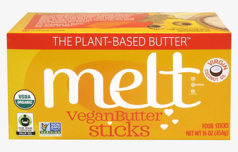 Melt Butter Sticks - Probiotic Melt Organic Buttery Spread, transparent png #1739050
