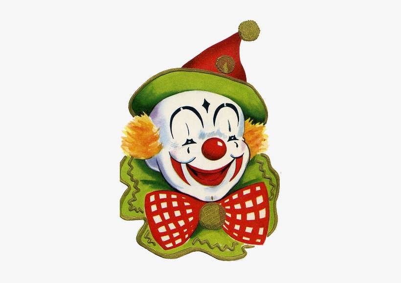 Cute Circus Clown Face - Circus Clown Face, transparent png #1739078