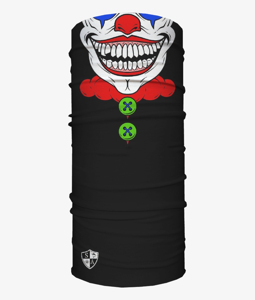 Clown - Joker Clown Face Shield Fishing Sun Mask Salt Armour, transparent png #1739317