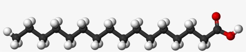 File - Palmitic Ac - Saturated Fatty Acid 3d, transparent png #1739339