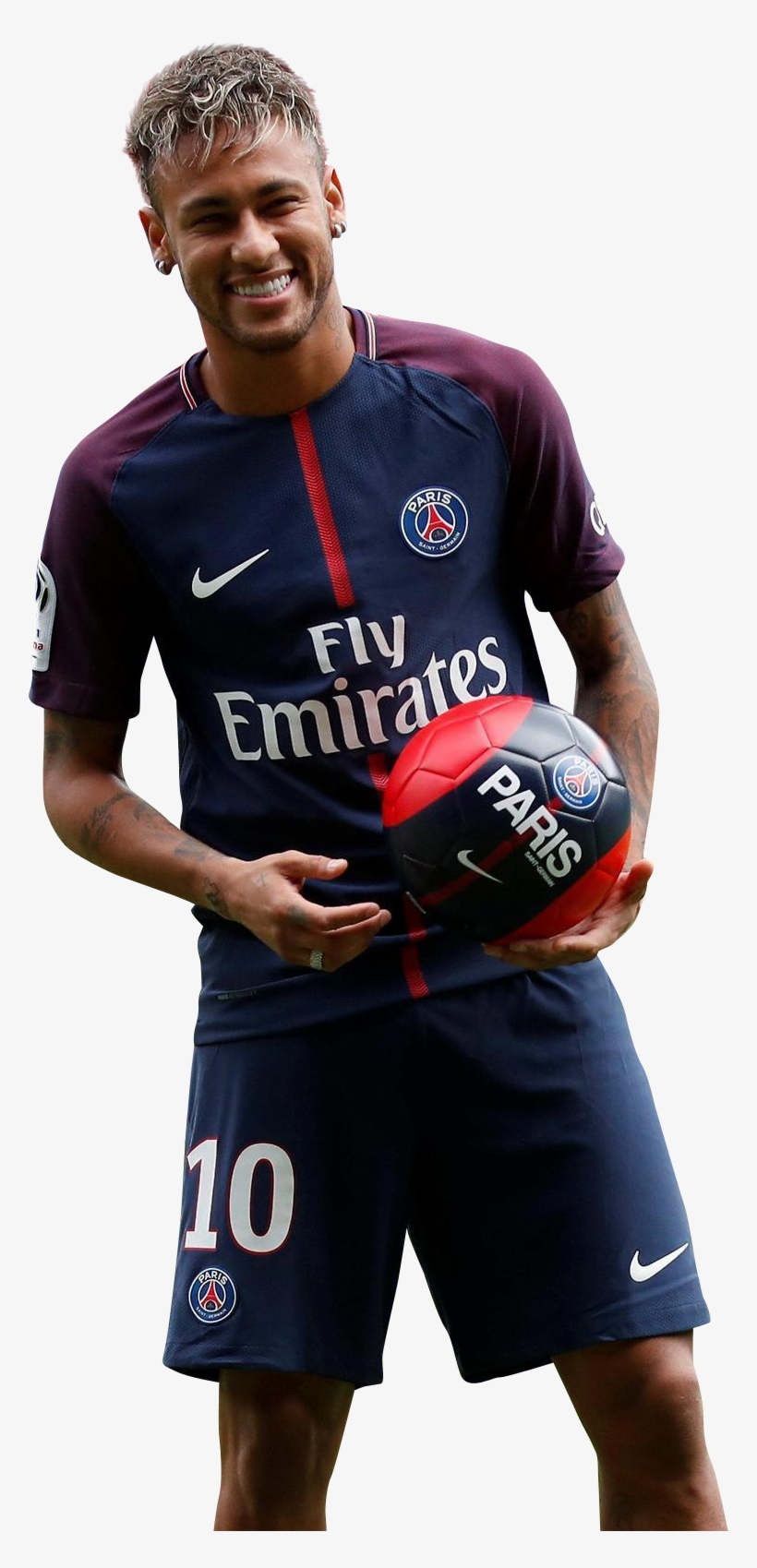 Neymar Football Png - Paris Saint Germain Neymar Png, transparent png #1739553