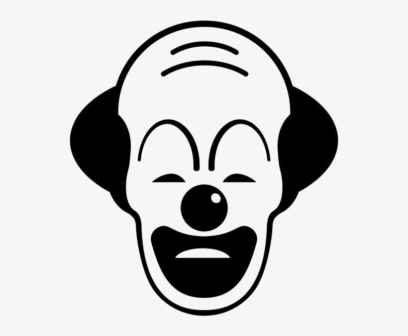 Clown Black And White Png, transparent png #1739693