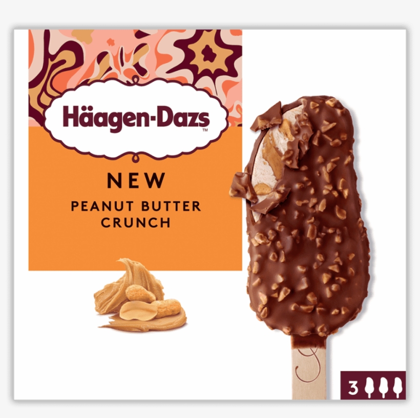 Peanut Butter Crunch Stickbar Multipack Uk Shn - Haagen Daz Peanut Butter Crunch, transparent png #1739901