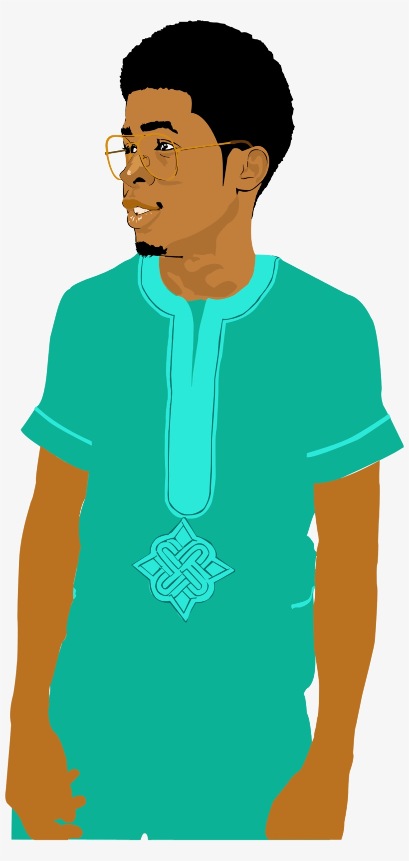 This Free Icons Png Design Of Young Black Man, transparent png #1740909