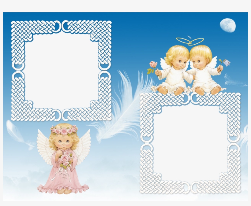 Frame Clipart Angel - Angel Frame, transparent png #1741054