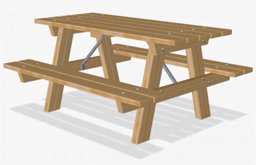 Download - Png Picnic Table, transparent png #1741056