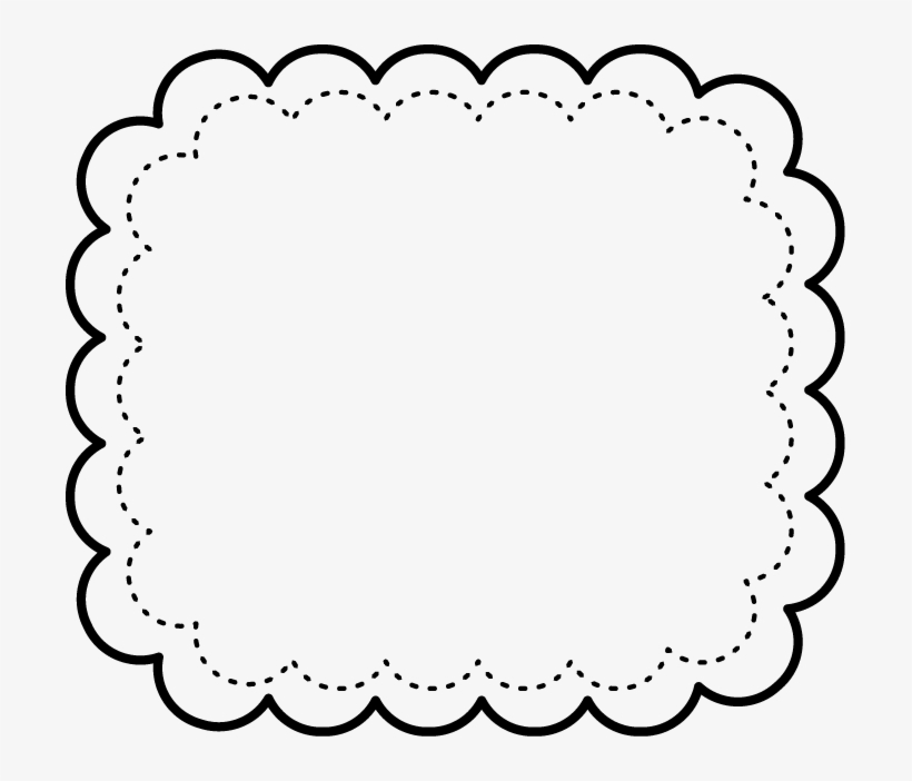 Clipart Freeuse Free Printable Oh My - Cute Black And White Frame, transparent png #1741264