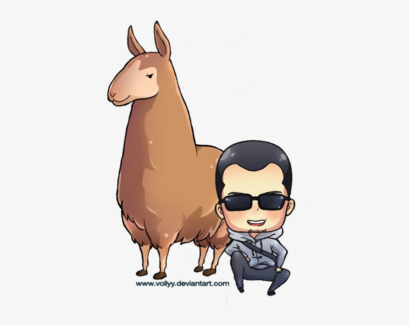 Chibi Llama Art For Me By Vollyy - Llama Chibi Png, transparent png #1741560