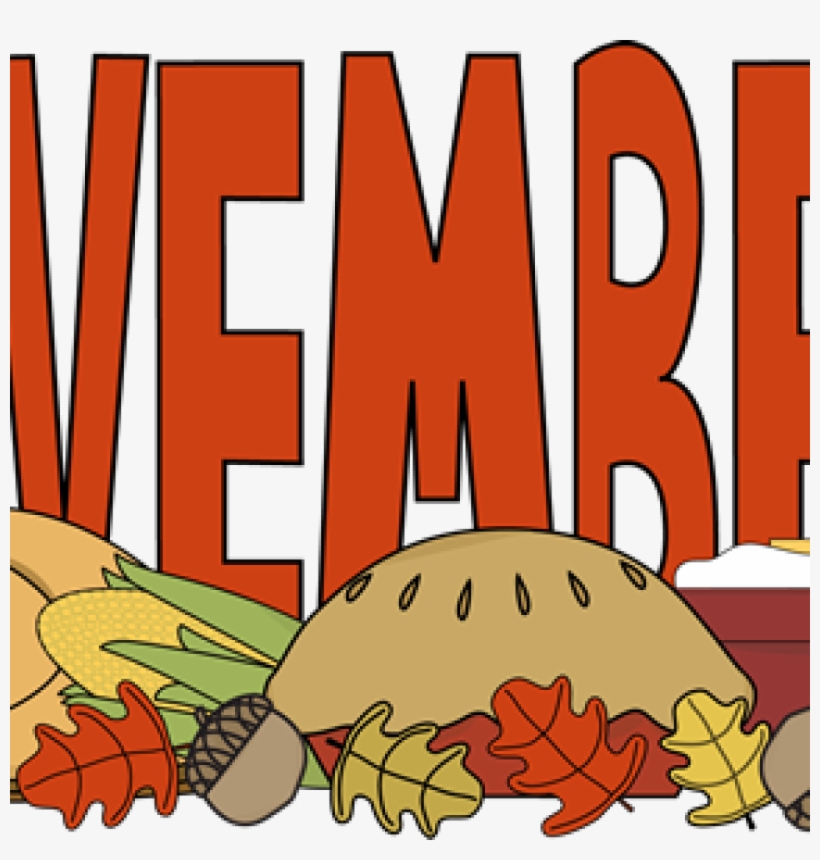 Thanksgiving Food Clipart Pineapple Clipart Hatenylo - Clipart Months Of The Year November, transparent png #1741995